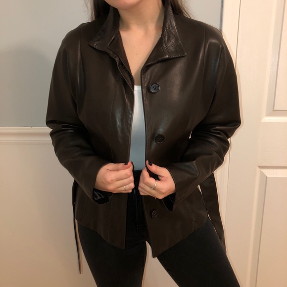 MaxMara Jackets & Blazers - MaxMara Brown Leather Jacket